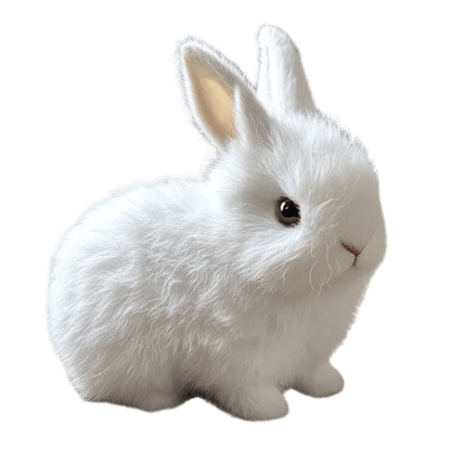 Tdtopic Rabbit Toy Jucărie de pluș de simulare pentru copii