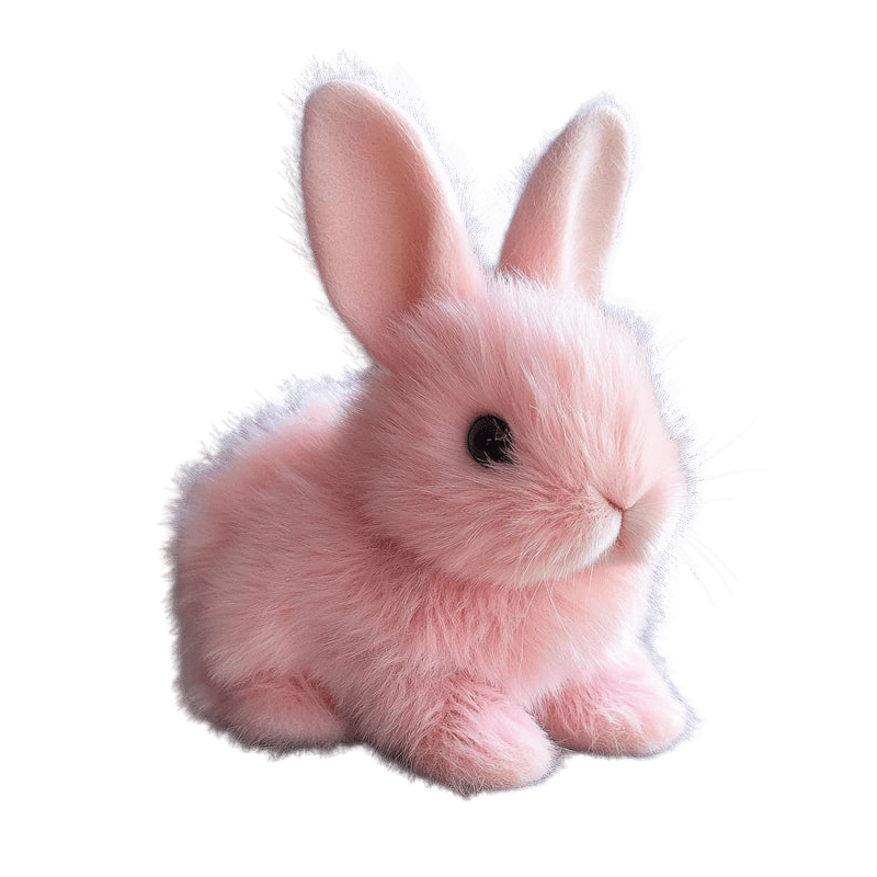 Tdtopic Rabbit Toy Jucărie de pluș de simulare pentru copii