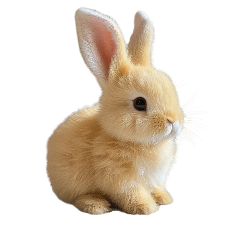 Tdtopic Rabbit Toy Jucărie de pluș de simulare pentru copii