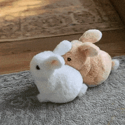 Tdtopic Rabbit Toy Jucărie de pluș de simulare pentru copii