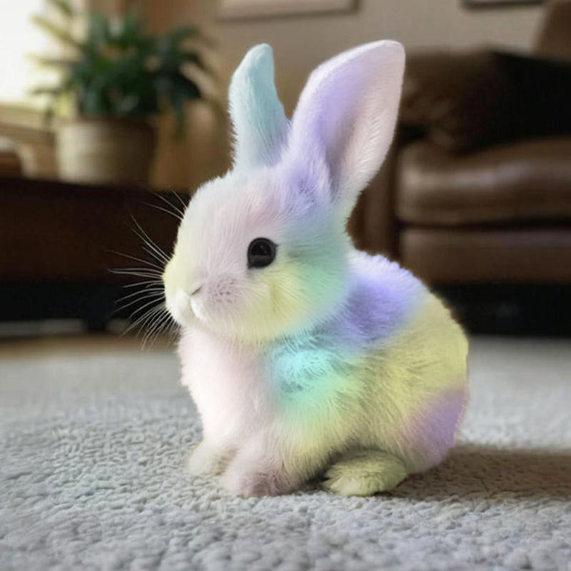 Tdtopic Rabbit Toy Jucărie de pluș de simulare pentru copii