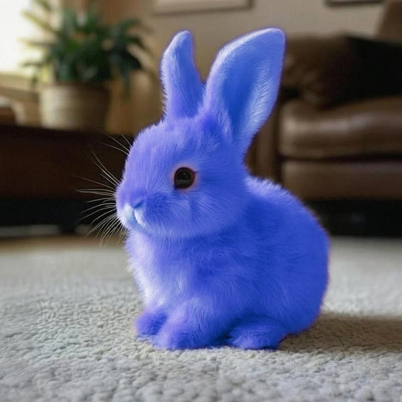 Tdtopic Rabbit Toy Jucărie de pluș de simulare pentru copii